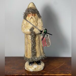 Vintage Belsnickle Santa Clause tinsel Christmas decor